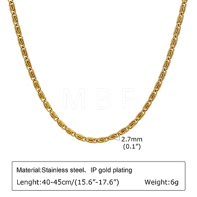 Stainless Steel Chain Necklaces PW-WG0E3F7-01-1