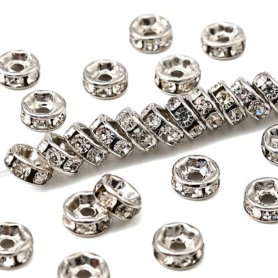 Brass Grade A Crystal Rhinestone Beads RB-A003-6MM-N-1