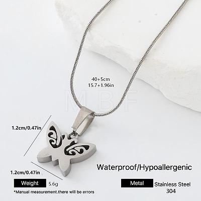 304 Stainless Steel Pendant Necklaces JR7716-6-1
