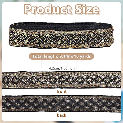 10Yards Paillette Embroidery Ribbon OCOR-OC0001-97C-1