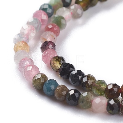 Natural Tourmaline Beads Strands G-A026-C07-1