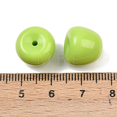 Opaque Acrylic Beads OACR-G060-01B-1