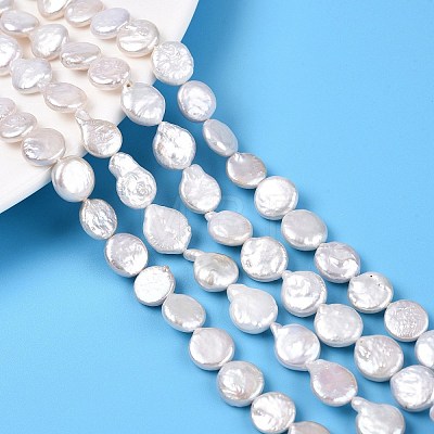 Natural Keshi Pearl Beads Strands PEAR-S018-07B-01-1