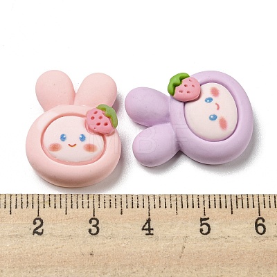 Opaque Resin Decoden Cabochons RESI-F052-A03-1