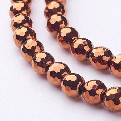 Non-magnetic Synthetic Hematite Beads Strands G-G092-2mm-1