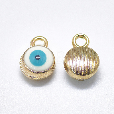 Light Gold Plated Alloy Charms LS-ENAM-S117-27C-1