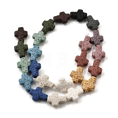 Natural Lava Rock Beads Strands G-L498-E01-01A-1