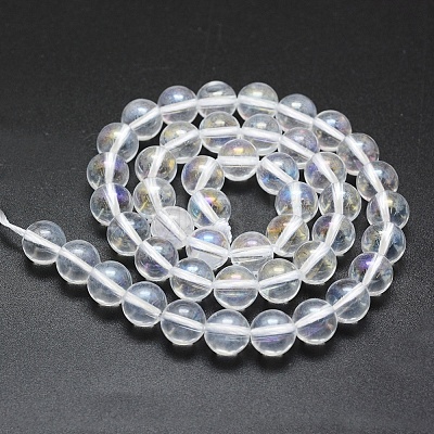 Natural Quartz Crystal Beads Strands G-F561-8mm-A-1