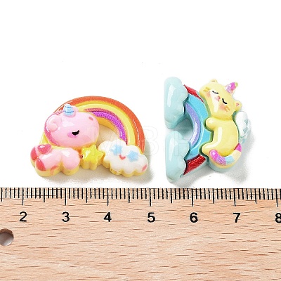 Unicorn Rainbow Cloud Opaque Resin Decoden Cabochons CRES-A057-03-1