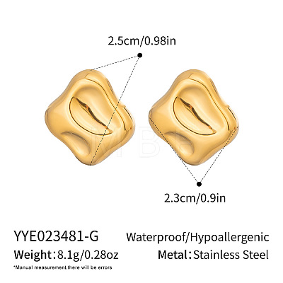 304 Stainless Steel Stud Earrings for Women FD2430-1-1