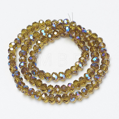 Electroplate Glass Beads Strands EGLA-A034-T4mm-I20-1