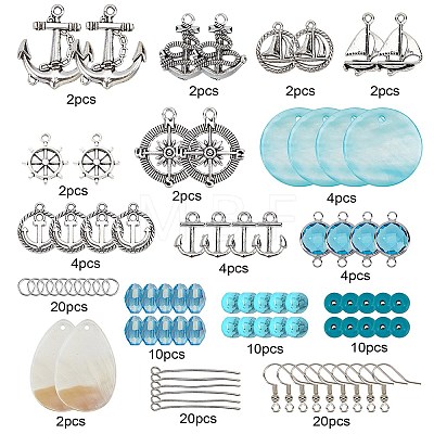 DIY Navigation Themed Earring Making Kits DIY-SC0001-99-1