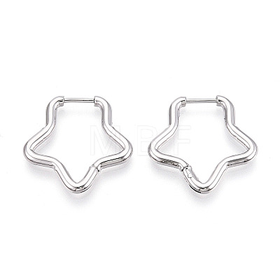 304 Stainless Steel Hoop Earrings STAS-T074-21P-1