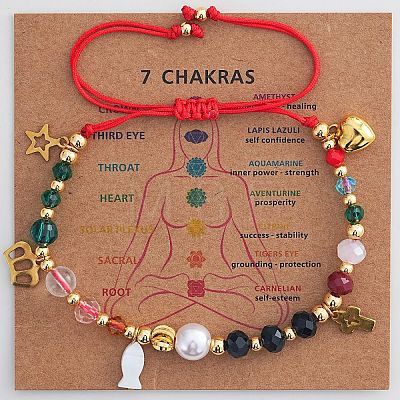 Chakra 304 Stainless Steel & Shell Charm Bracelets RE0634-2-1