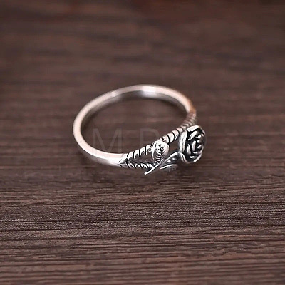 Alloy Rose Finger Rings WG6B24B-04-1