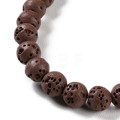 Synthetic Lava Rock Dyed Beads Strands G-H311-08A-02-1