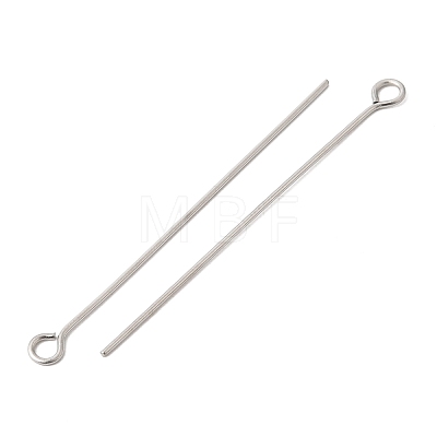 Non-Tarnish 304 Stainless Steel Eye Pin X-STAS-R045-45mm-1