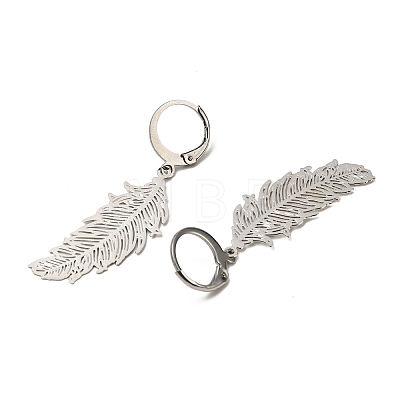 304 Stainless Steel Leverback Earrings EJEW-JE04419-1