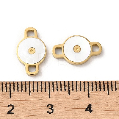 304 Stainless Steel with Shell Connector Charms STAS-K263-20G-1