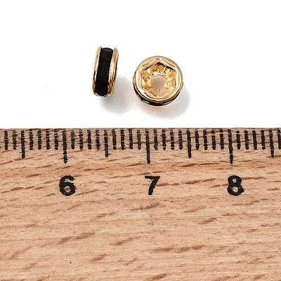 Brass Rhinestone Beads RB-K001-02G-03-1