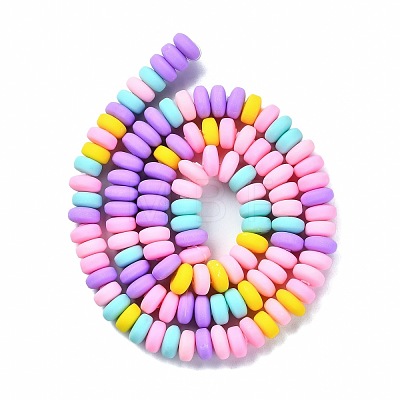 Handmade Polymer Clay Beads Strands CLAY-N008-008M-1