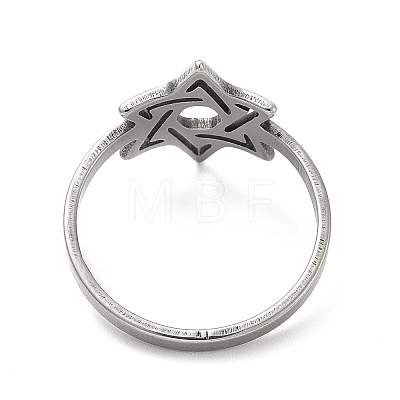 Non-Tarnish 201 Stainless Steel Finger Rings RJEW-G278-38P-1