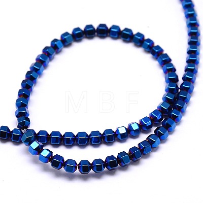 Electroplate Non-magnetic Synthetic Hematite Beads Strands G-I095-06-1