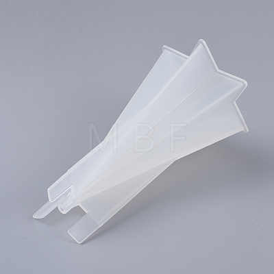 DIY Six-Sided Pyramid Aromatherapy Candle Plastic Molds DIY-F048-05-1