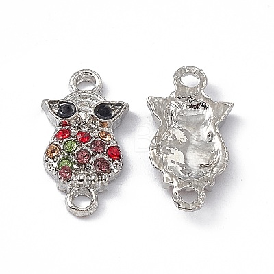 Alloy Rhinestones Connector Charms FIND-A024-53P-1