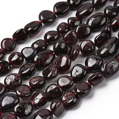 Natural Garnet Beads Strands G-B161-B11-1