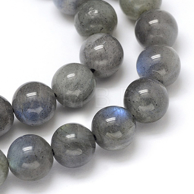 Natural Labradorite Round Bead Strands G-O087-05-12mm-1