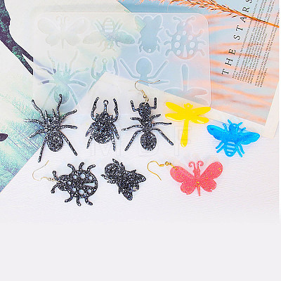 Insects DIY Pendant Silhouette Silicone Molds SIL-F010-04-1