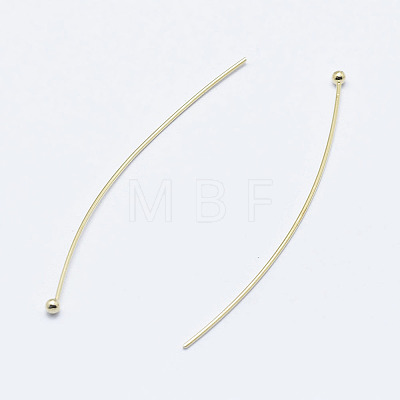 Brass Ball Head Pins X-KK-G331-10-0.6x45-NF-1