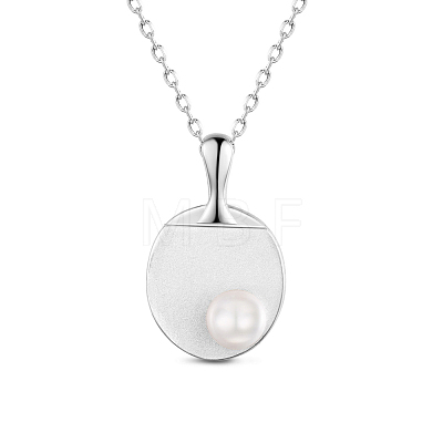 SHEGRACE Rhodium Plated 925 Sterling Silver Pendant Necklaces JN642B-1