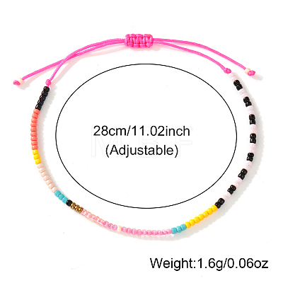Bohemian Adjustable Glass Seed Beaded Bracelets for Women YP9037-2-1