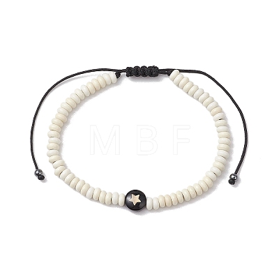 Adjustable Nylon Cord Braided Bead Bracelets for Men BJEW-JB11295-02-1