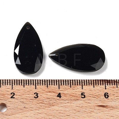 Natural Obsidian Faceted Pendants G-D082-01C-1