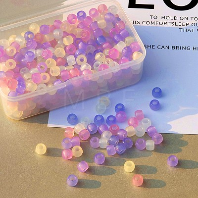 Kissitty Luminous Resin European Beads RESI-KS0001-02-1