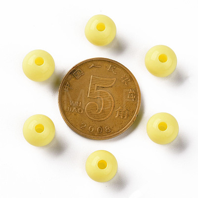 Opaque Acrylic Beads MACR-S370-C8mm-A10-1