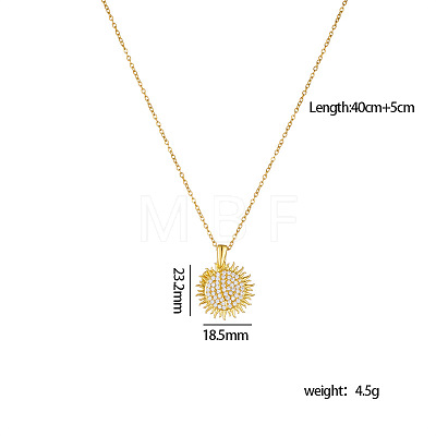 Brass Micro Pave Cubic Zirconia Openable Blank Locket Pendant Necklaces for Engraved Name FS-WG25E25-03-1