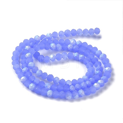 Imitation Jade Glass Beads Strands X1-EGLA-A034-J4mm-MB03-1