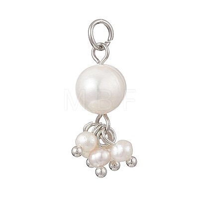 Potato Natural Cultured Freshwater Pearl Pendants PALLOY-JF04749-01-1