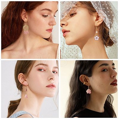 SUNNYCLUE 189 Pieces DIY Sakura Themed Earrings Making Kits DIY-SC0015-95-1