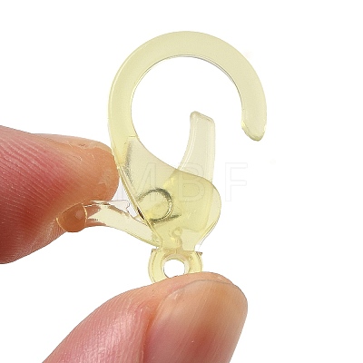 Transparent Plastic Lobster CLaw Clasps KY-H005-A01-1