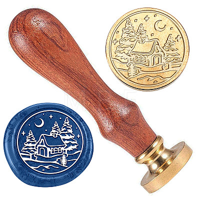Wax Seal Stamp Set AJEW-WH0208-858-1