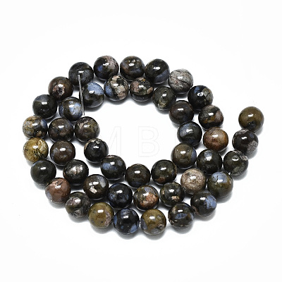 Natural Llanite Beads Strands G-R485-12-8mm-1