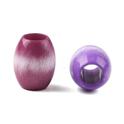 Opaque Acrylic European Beads OACR-Z036-04A-1