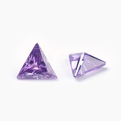 Cubic Zirconia Pointed Back Cabochons ZIRC-WH0001-A10-1
