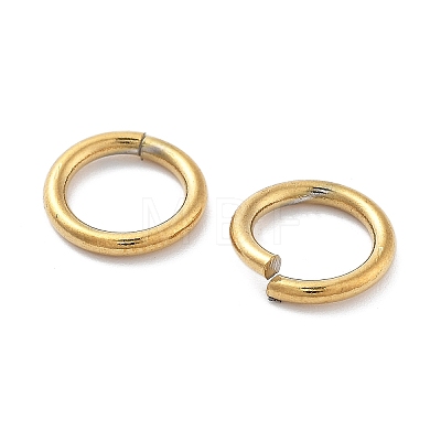 Ion Plating(IP) 304 Stainless Steel Open Jump Rings X-STAS-M081-02G-01-1