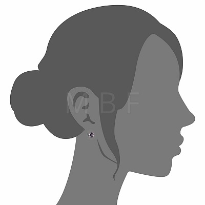 SHEGRACE 925 Sterling Silver Ear Studs JE536F-01-1